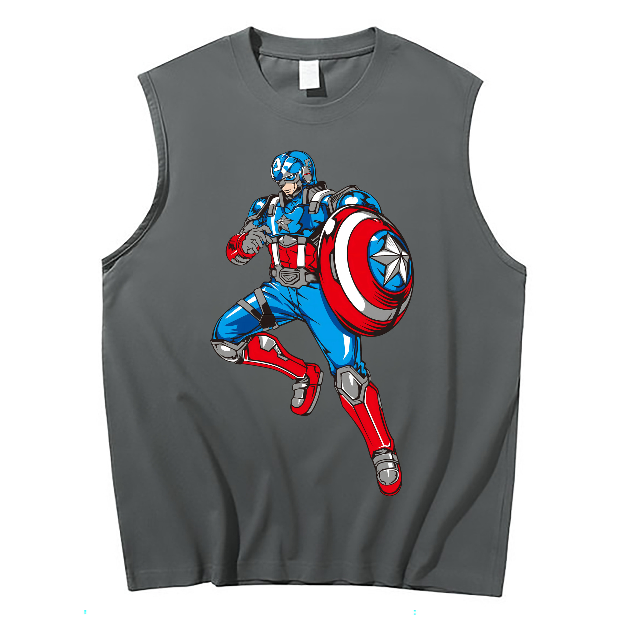 （画像用） アベンジャーズ The Avengers コットン100％タンクトップ（フロントプリント）